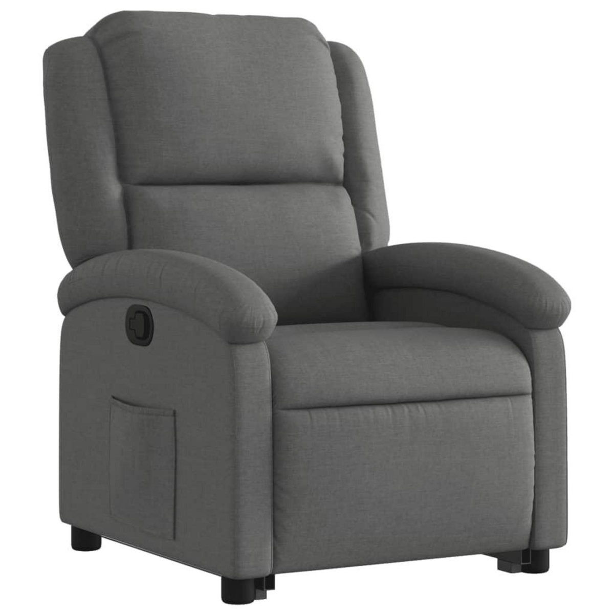 VIDAXL Fauteuil inclinable Gris fonce Tissu