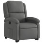 Voir la diapositive 4 : VIDAXL Fauteuil inclinable Gris fonce Tissu