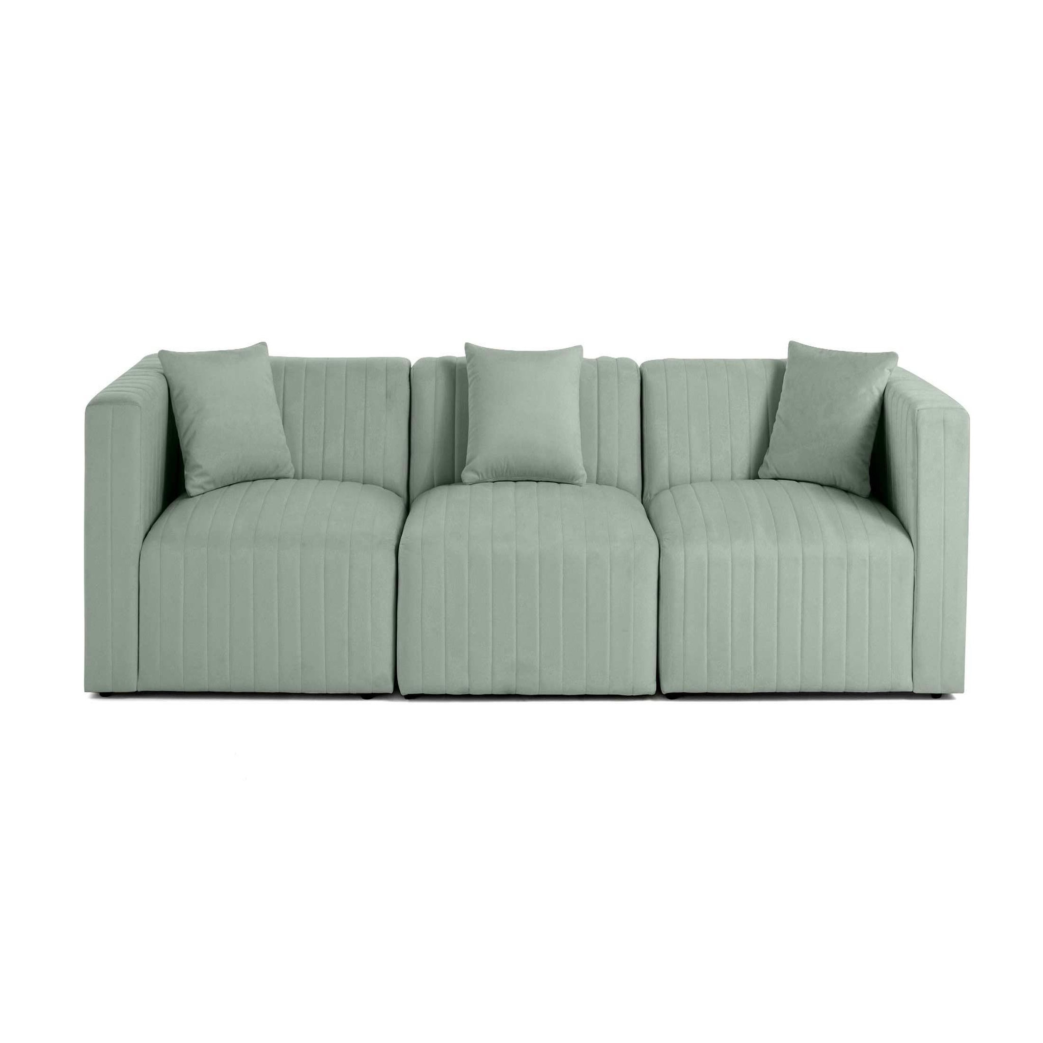 Voir la diapositive 1 : BEST MOBILIER Nova - canapé modulable 3 places - en velours