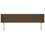 Voir la diapositive 3 : VIDAXL Tete de lit avec oreilles Marron Fonce 163x16x78/88 cm Tissu