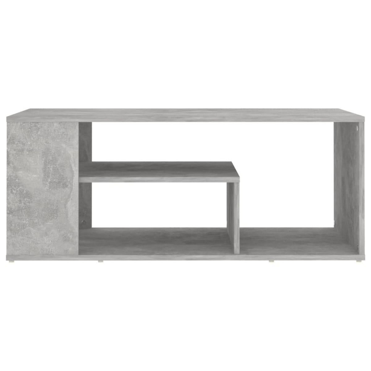 VIDAXL Table basse gris beton 100x50x40 cm bois d'ingenierie