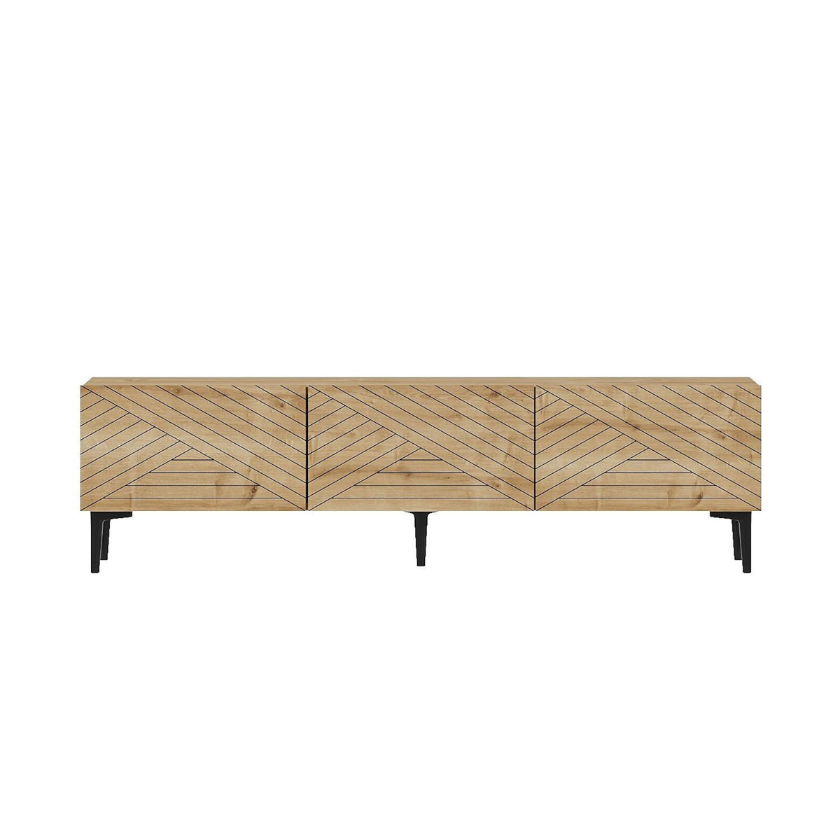 Habitat et Jardin Meuble TV en bois  Felix  160 x 31,4 x 44,1 cm - Chêne saphir