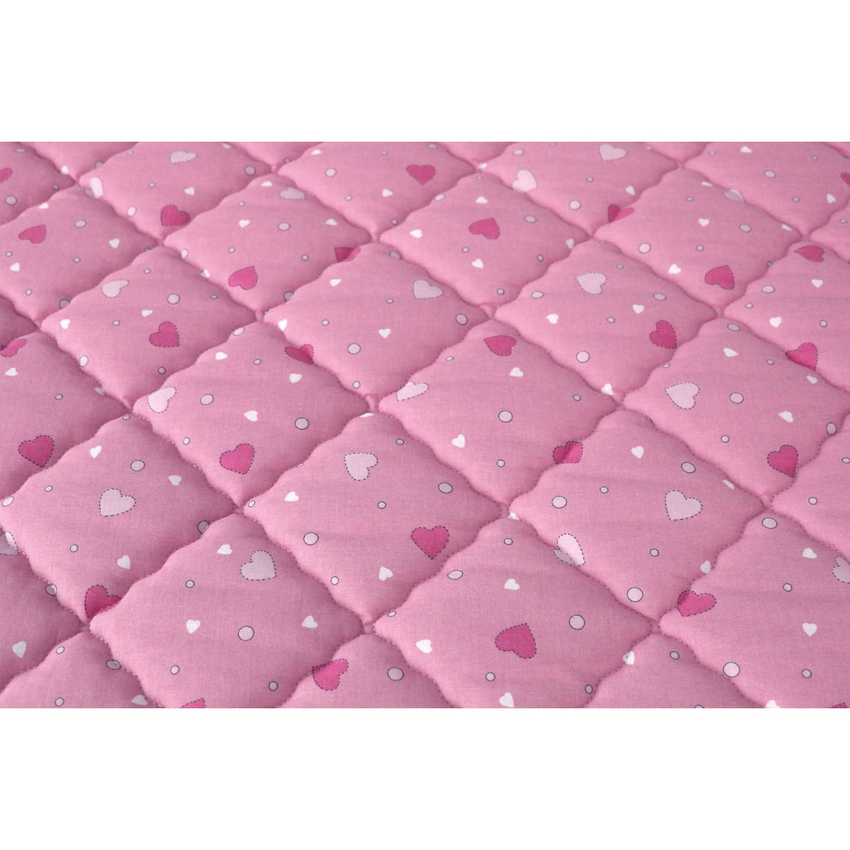 Matelas bébé mousse tissu 100% coton sans traitement 60x120cm PRINCESSE