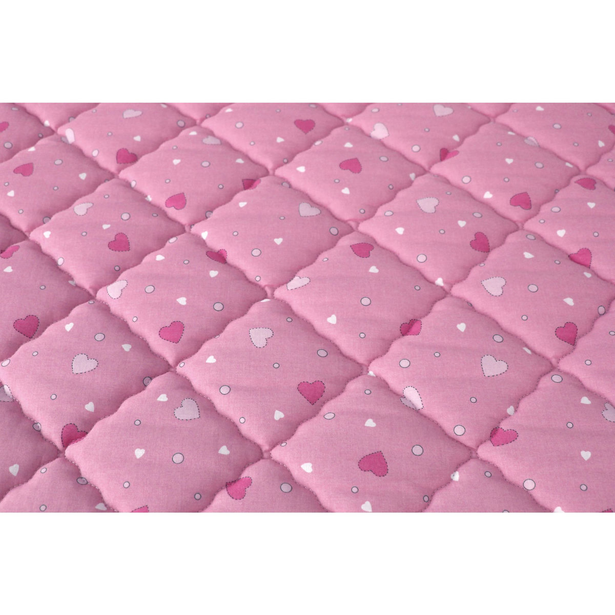 Matelas bébé mousse tissu 100% coton sans traitement 60x120cm PRINCESSE