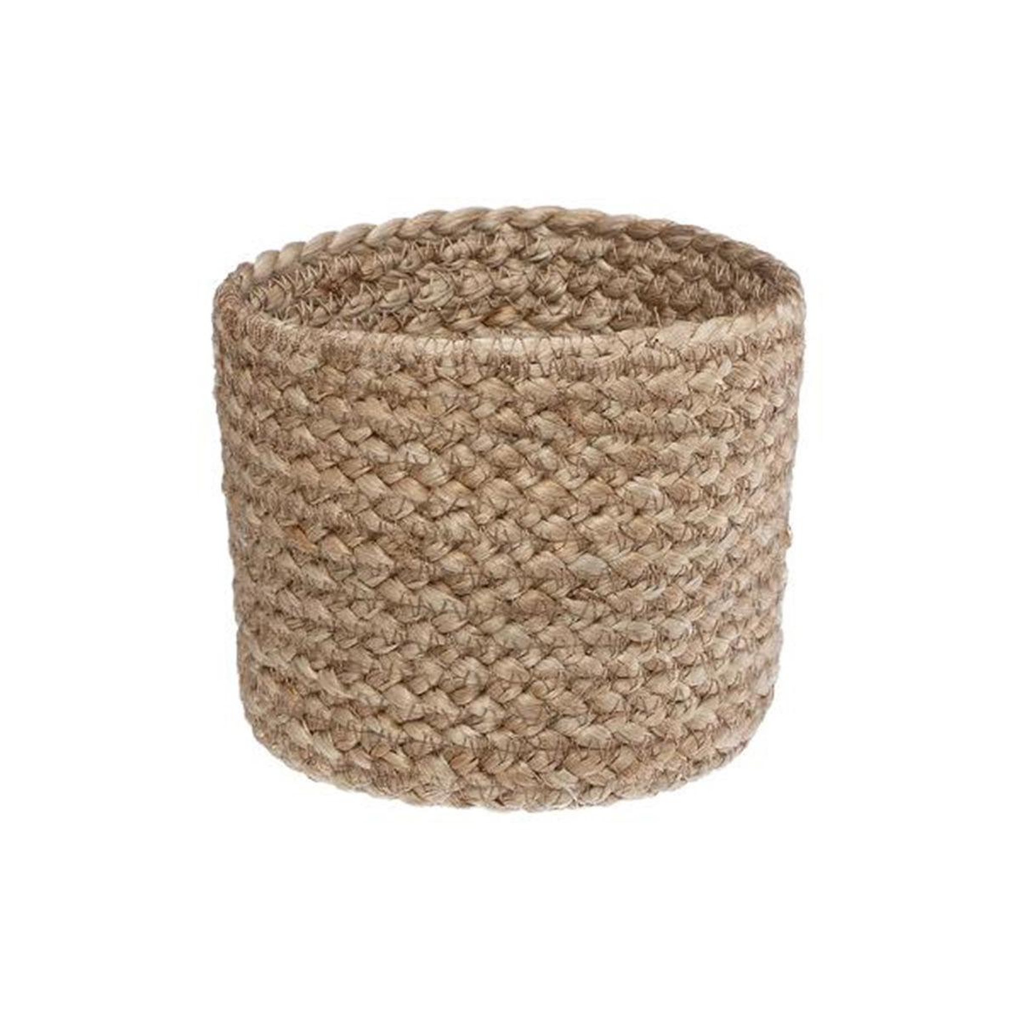 Voir la diapositive 2 : ATMOSPHERA Lot de 3 paniers  seagrass  18cm noir & naturel