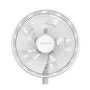 Voir la diapositive 2 : OCEANIC OCEANIC Ventilateur de pied - 50 W - Ø 40 cm - 3 vitesses - Oscillant - Inclinable - Blanc