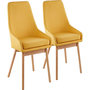Voir la diapositive 1 : Habitat et Jardin Lot de 2 chaises  Tamiko  - Jaune