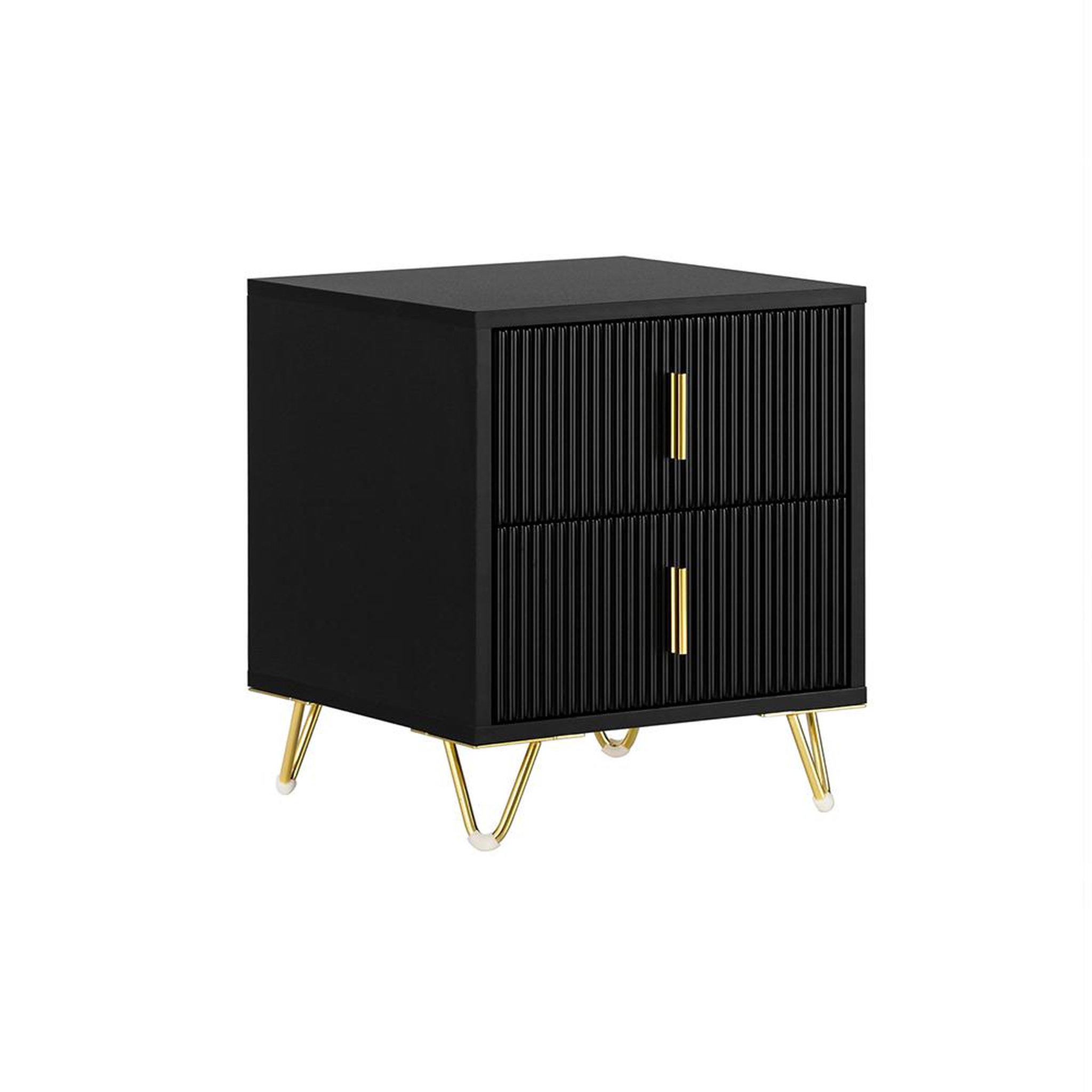 Voir la diapositive 1 : SOBUY SoBuy - Table De Chevet à deux tiroirs - Moderne - FBT115