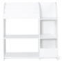 Voir la diapositive 3 : ID MARKET Meuble de rangement EMMA étagère jouets et bibliothèque enfant en bois blanc