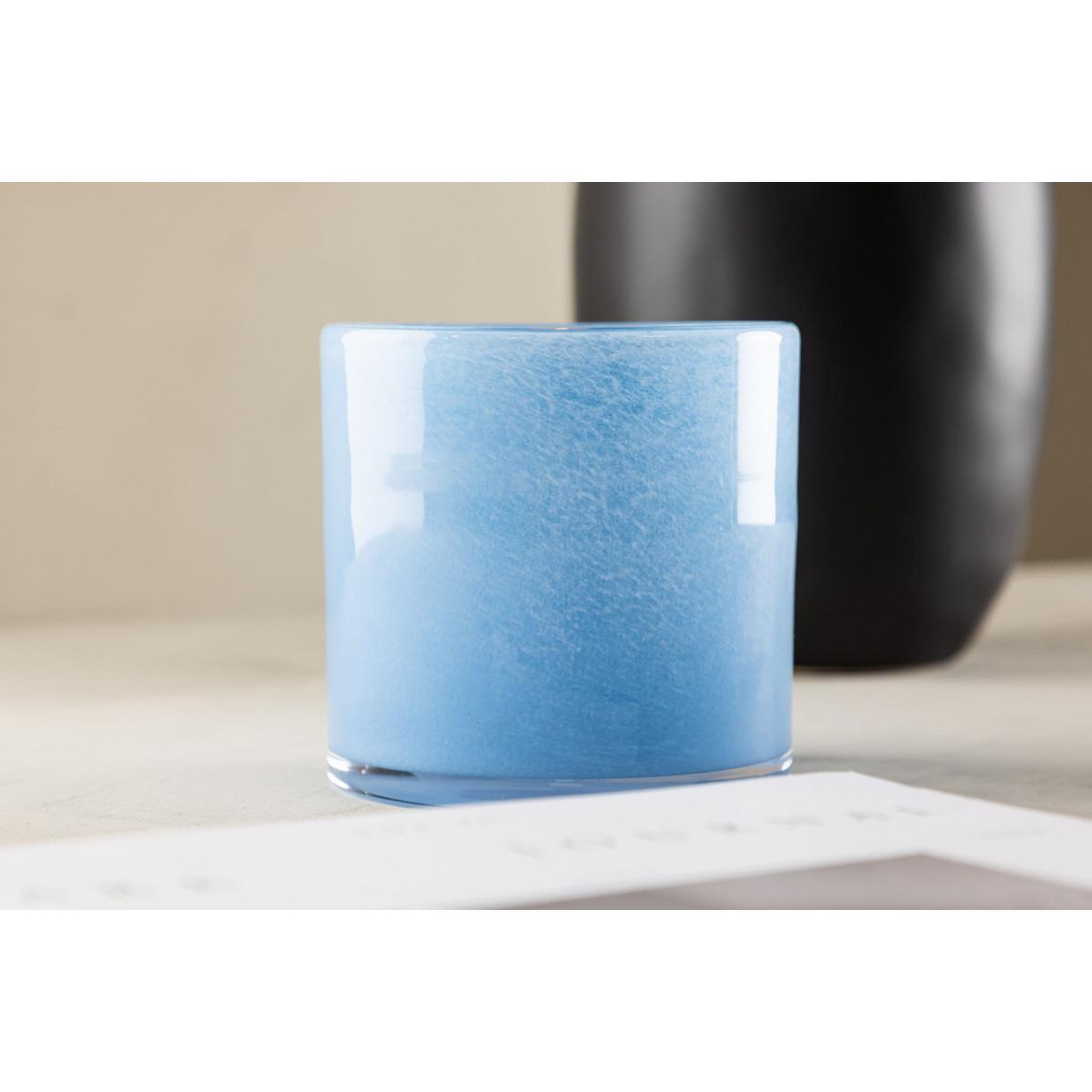 Voir la diapositive 5 : Paris Prix Photophore déco  gloria  12cm bleu clair