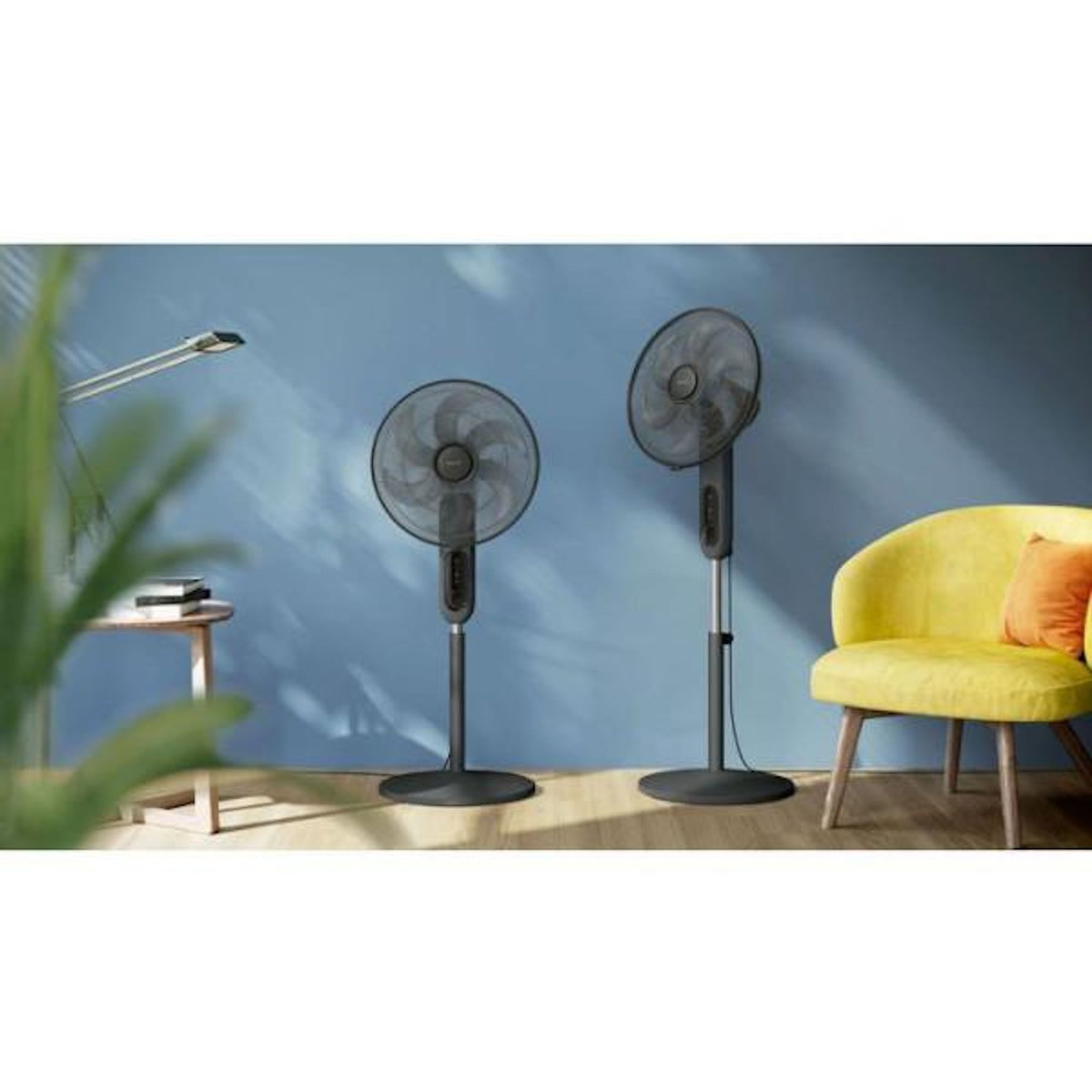Philips Ventilateur sur pied - PHILIPS - CX1520/01 - Série 1000 - Silencieux - 2-en-1 - Flux d'air de 3330 m³/h - 43 db(A)? - Noir
