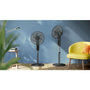 Voir la diapositive 4 : Philips Ventilateur sur pied - PHILIPS - CX1520/01 - Série 1000 - Silencieux - 2-en-1 - Flux d'air de 3330 m³/h - 43 db(A)? - Noir