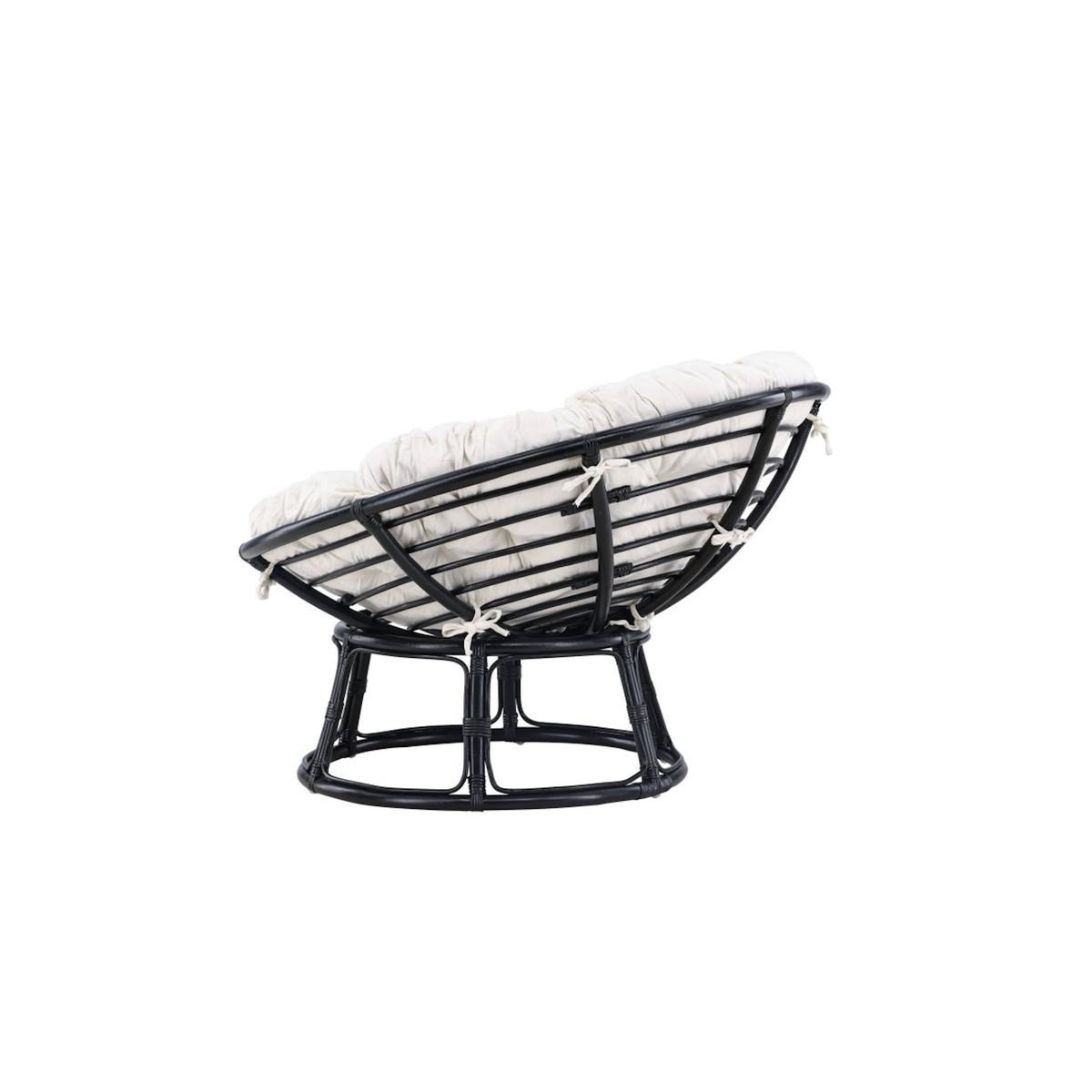 Paris Prix Fauteuil de Jardin Papasan  Bonnie  115cm Noir