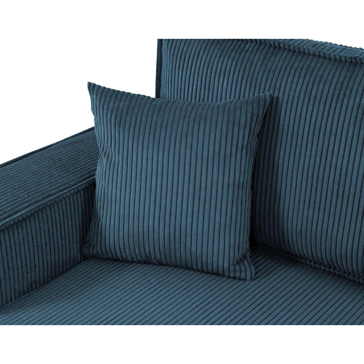 BEST MOBILIER Cezanne - canapé panoramique en u - 7 places - convertible avec coffre - en velours côtelé