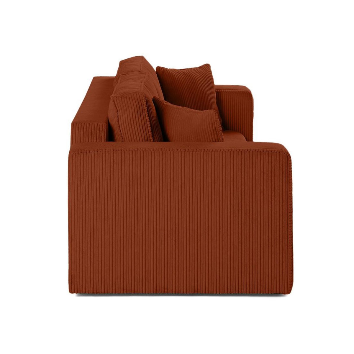 BEST MOBILIER Topaze - canapé droit 2 places - en velours côtelé