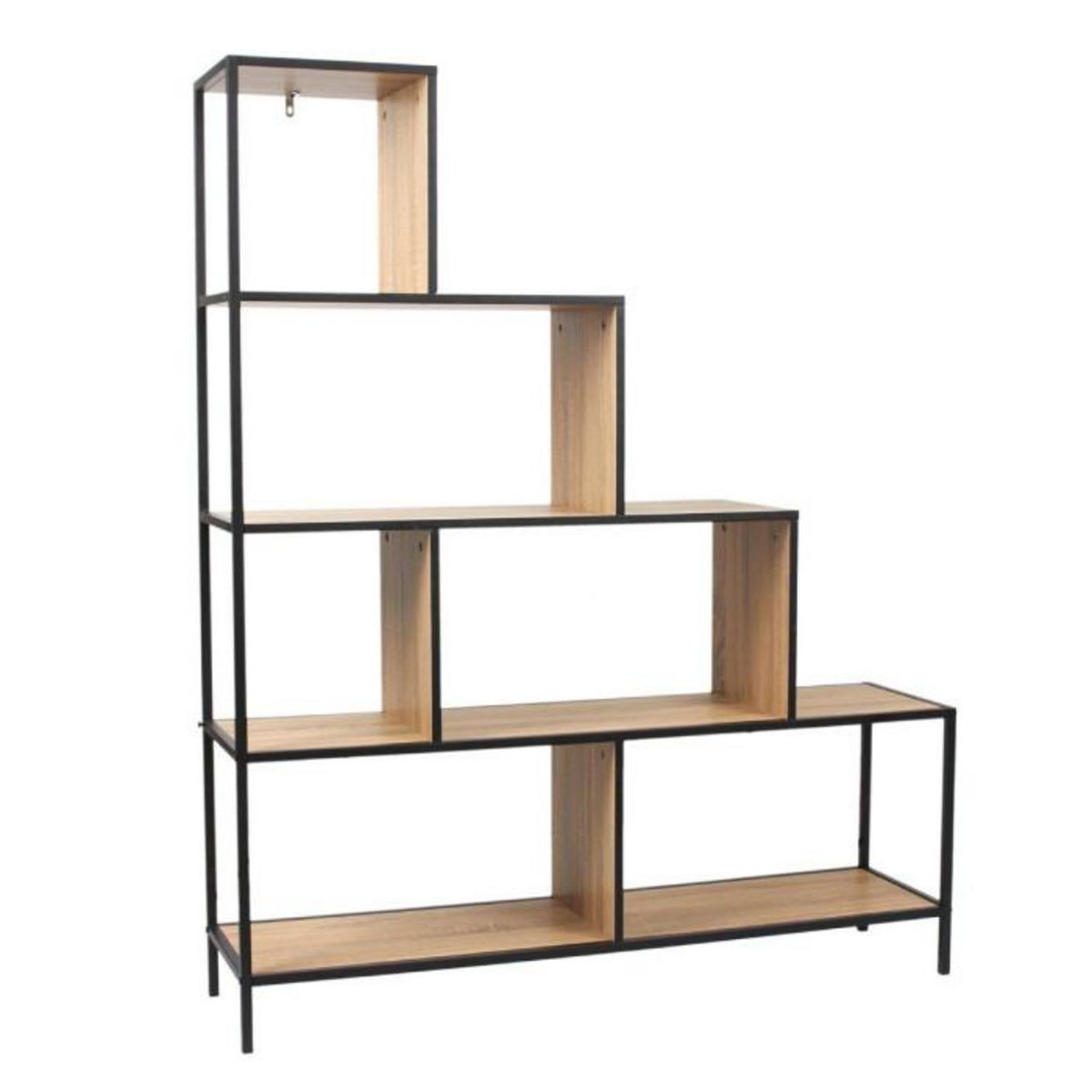 Paris Prix Étagère Escalier  Edison  146cm Naturel & Noir
