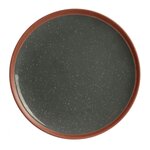 The Home Deco Factory Assiette plate Little Market - Diam. 20,5 cm - Gris