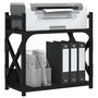 Voir la diapositive 3 : VIDAXL Support d imprimante 2 niveaux noir 40x20x40 cm