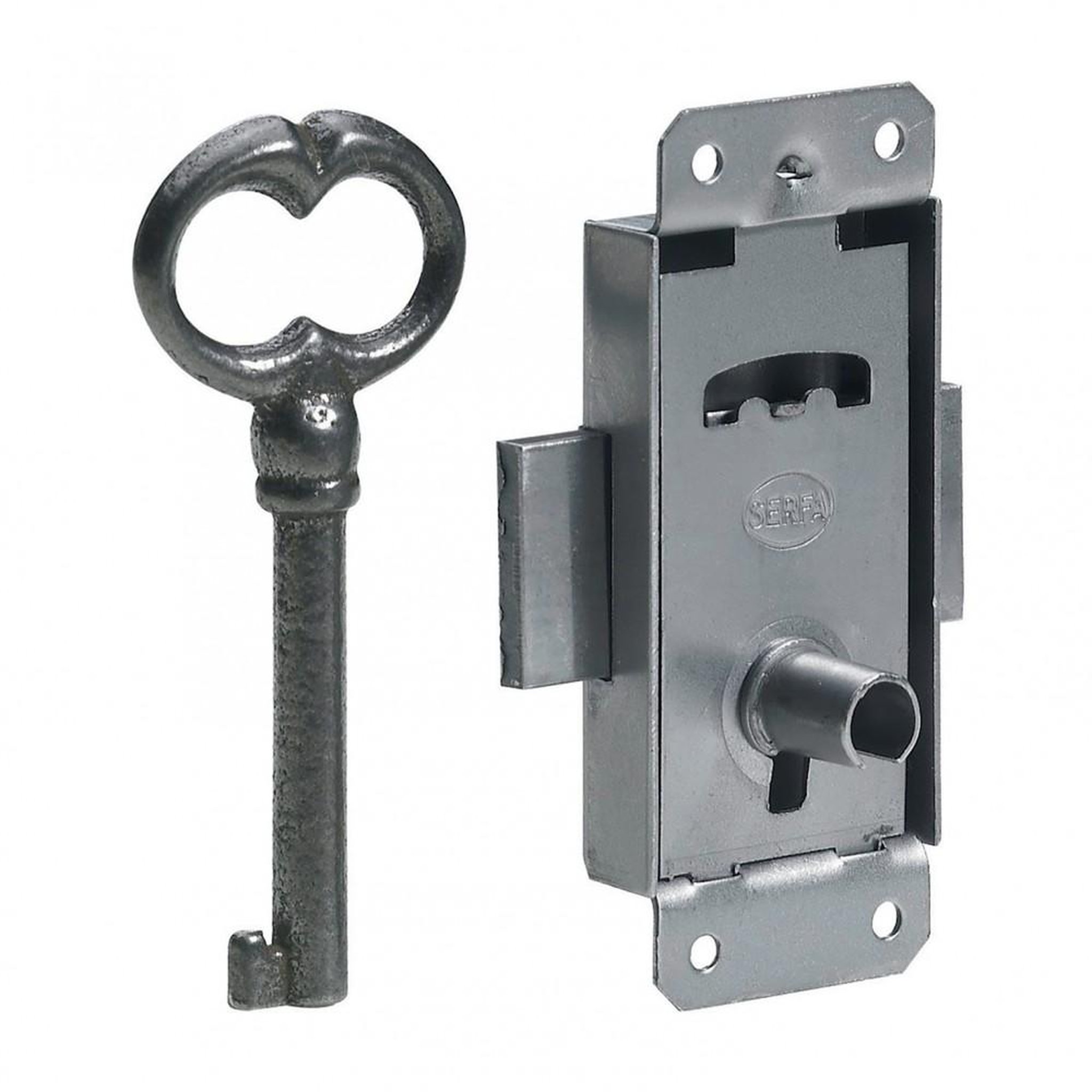 CENTRALE BRICO Serrure de meuble fer en applique HETTICH 25 mm réversible
