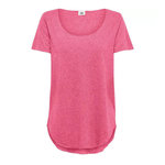 JACQUELINE DE YONG T-Shirt Rose Foncé Femme JDY Linette. Coloris disponibles : Rose