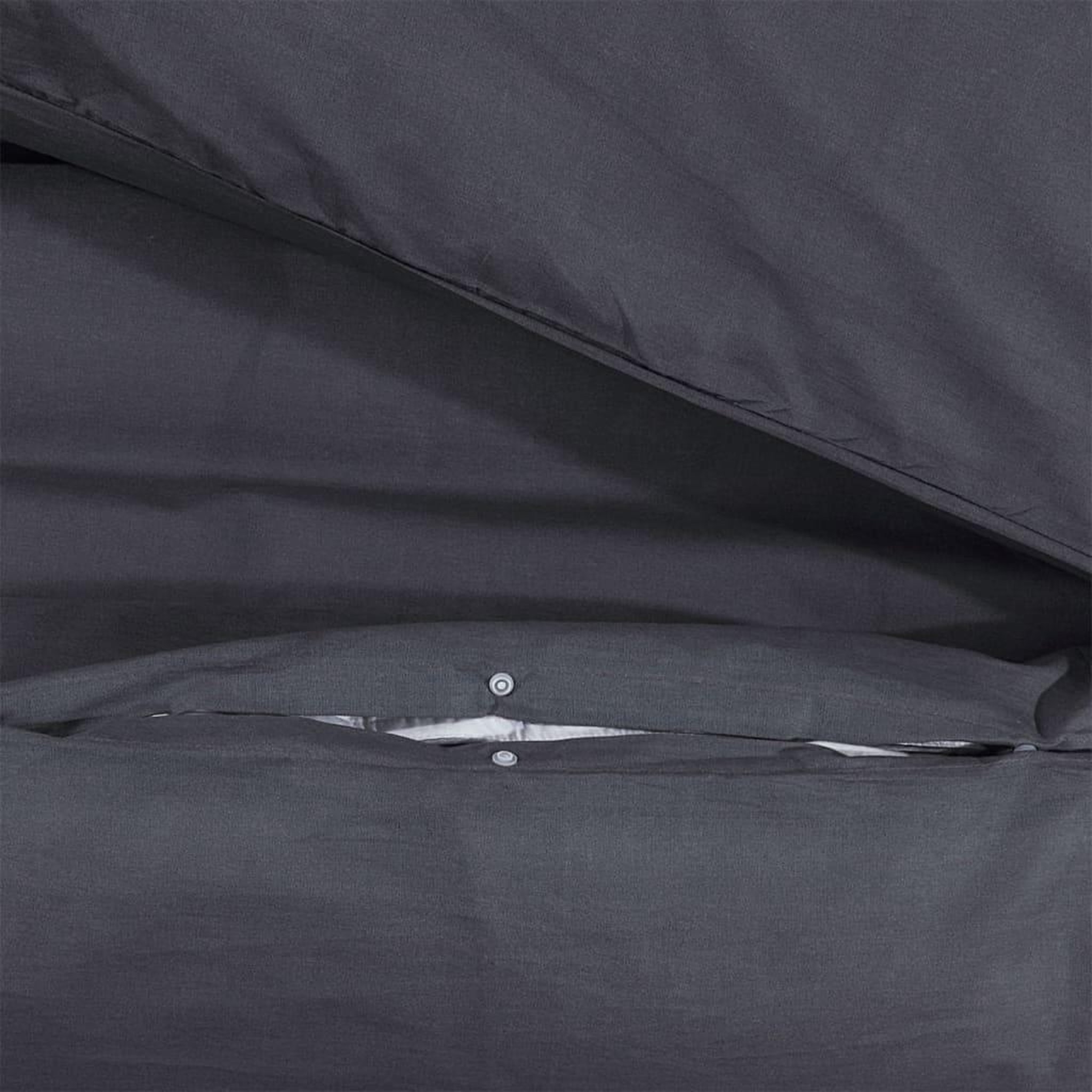 Voir la diapositive 4 : VIDAXL Ensemble de housse de couette Noir 225x220 cm Coton