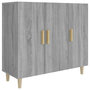 Voir la diapositive 2 : VIDAXL Buffet sonoma gris 90x34x80 cm bois d ingénierie