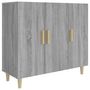 Voir la diapositive 2 : VIDAXL Buffet sonoma gris 90x34x80 cm bois d ingénierie