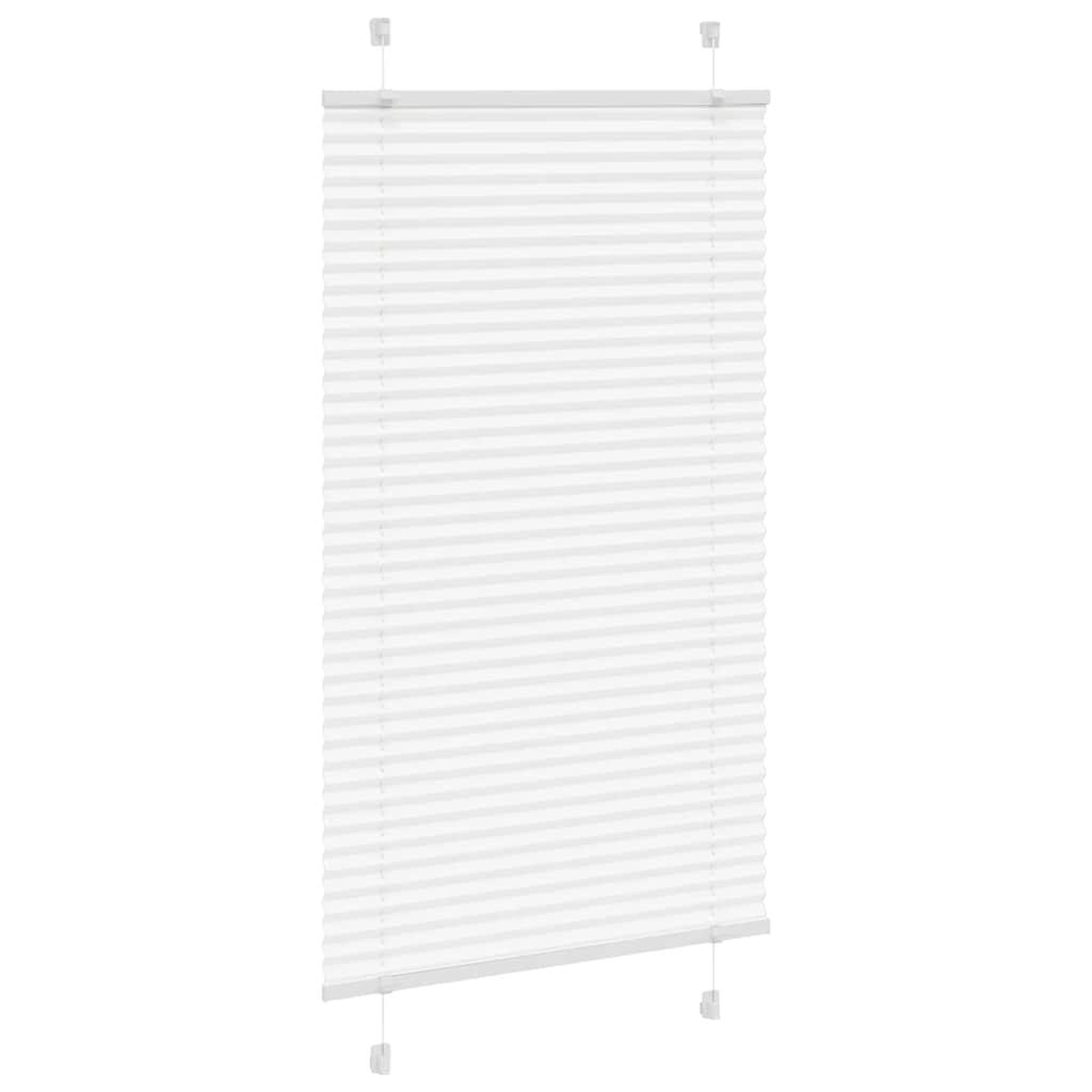Voir la diapositive 3 : VIDAXL Store plisse blanc 75x150 cm largeur du tissu 74,4 cm polyester