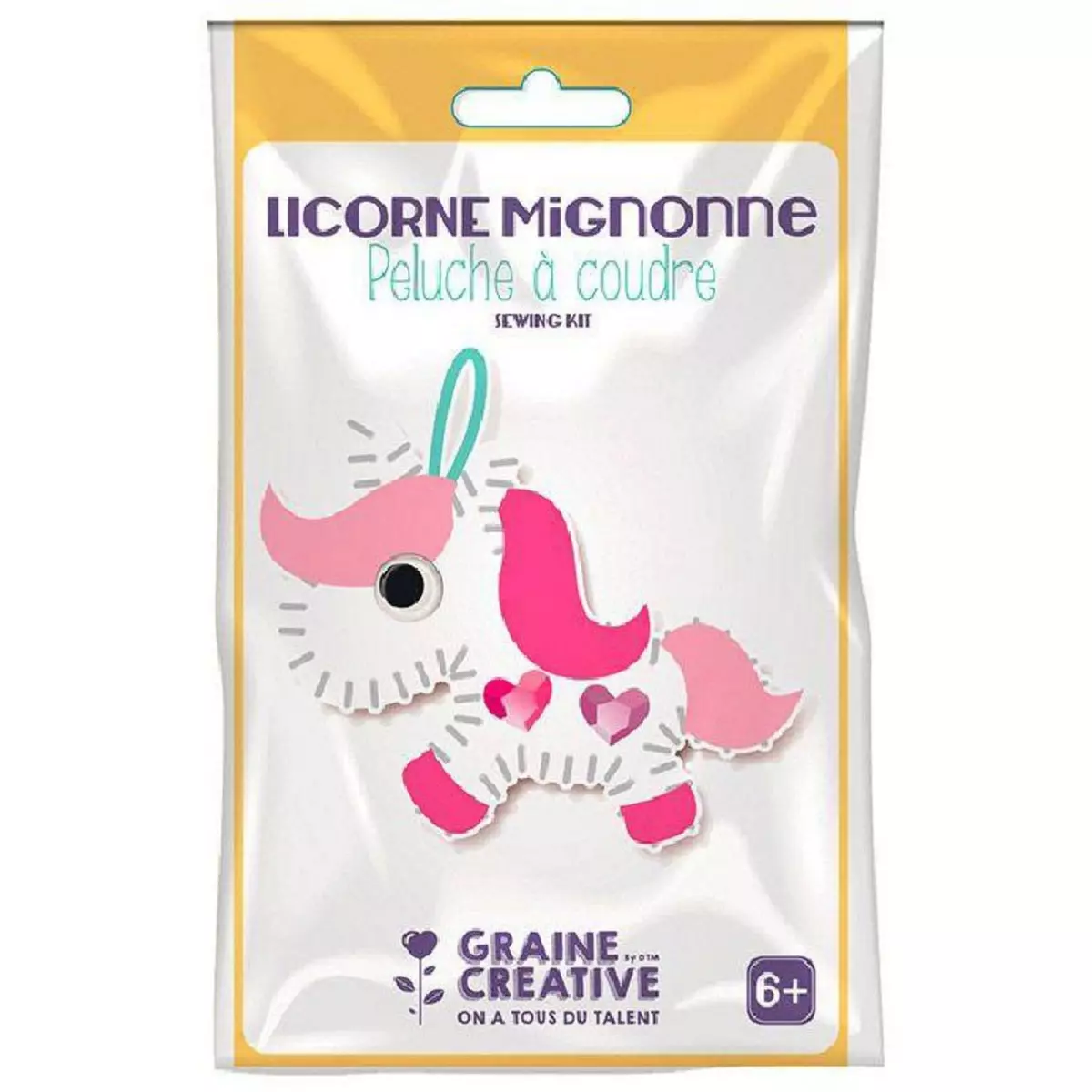 Graine créative Kit peluche à coudre - Licorne Mignonne