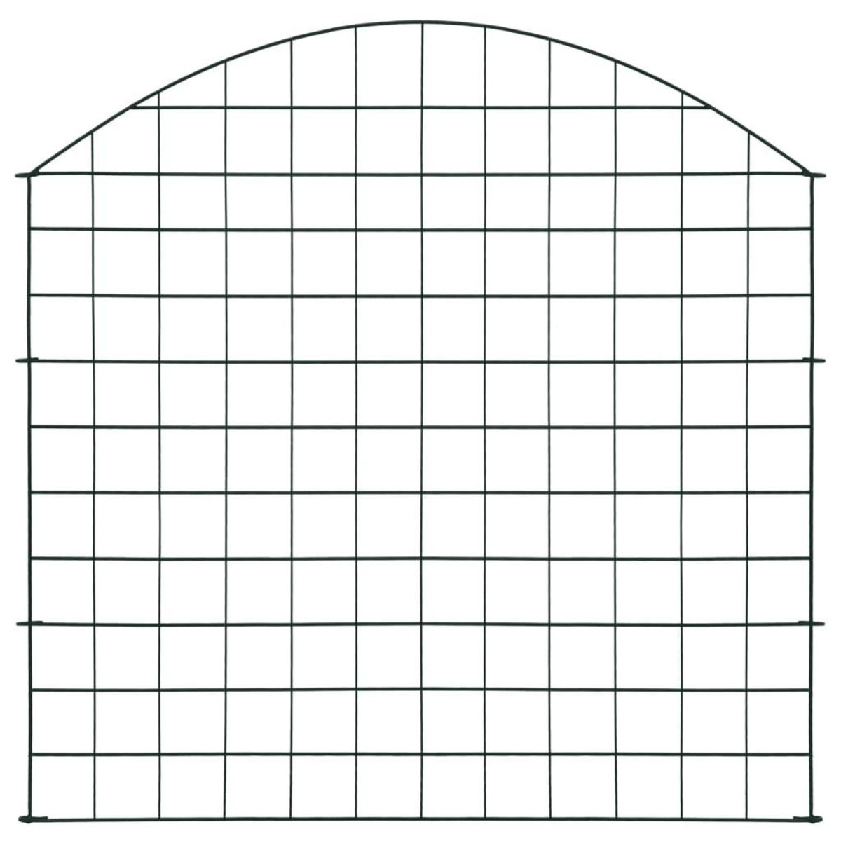 VIDAXL Ensemble de cloture de jardin arquee 77,5x78,5 cm vert