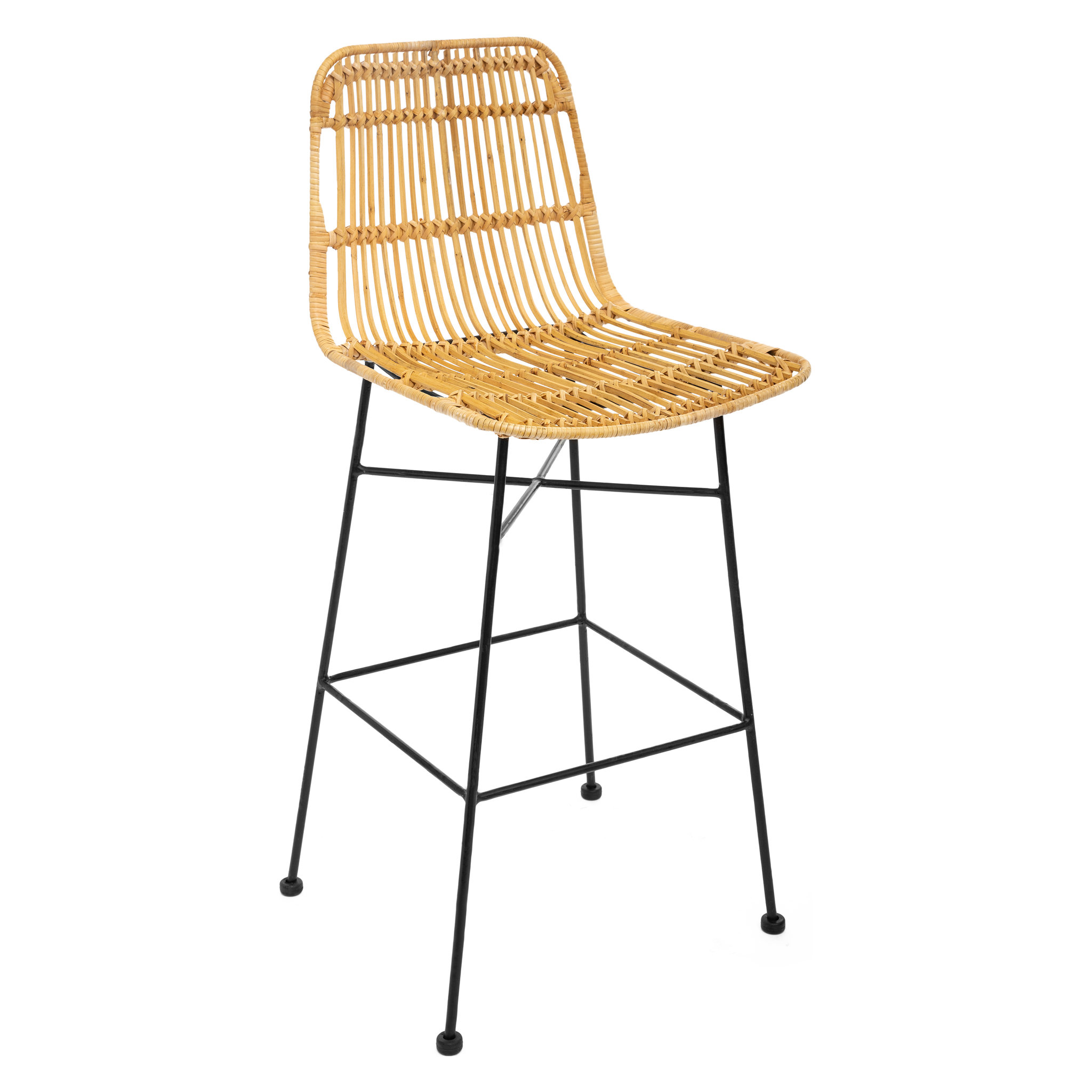 Voir la diapositive 2 : ATMOSPHERA Chaises de bar en rotin LIAM