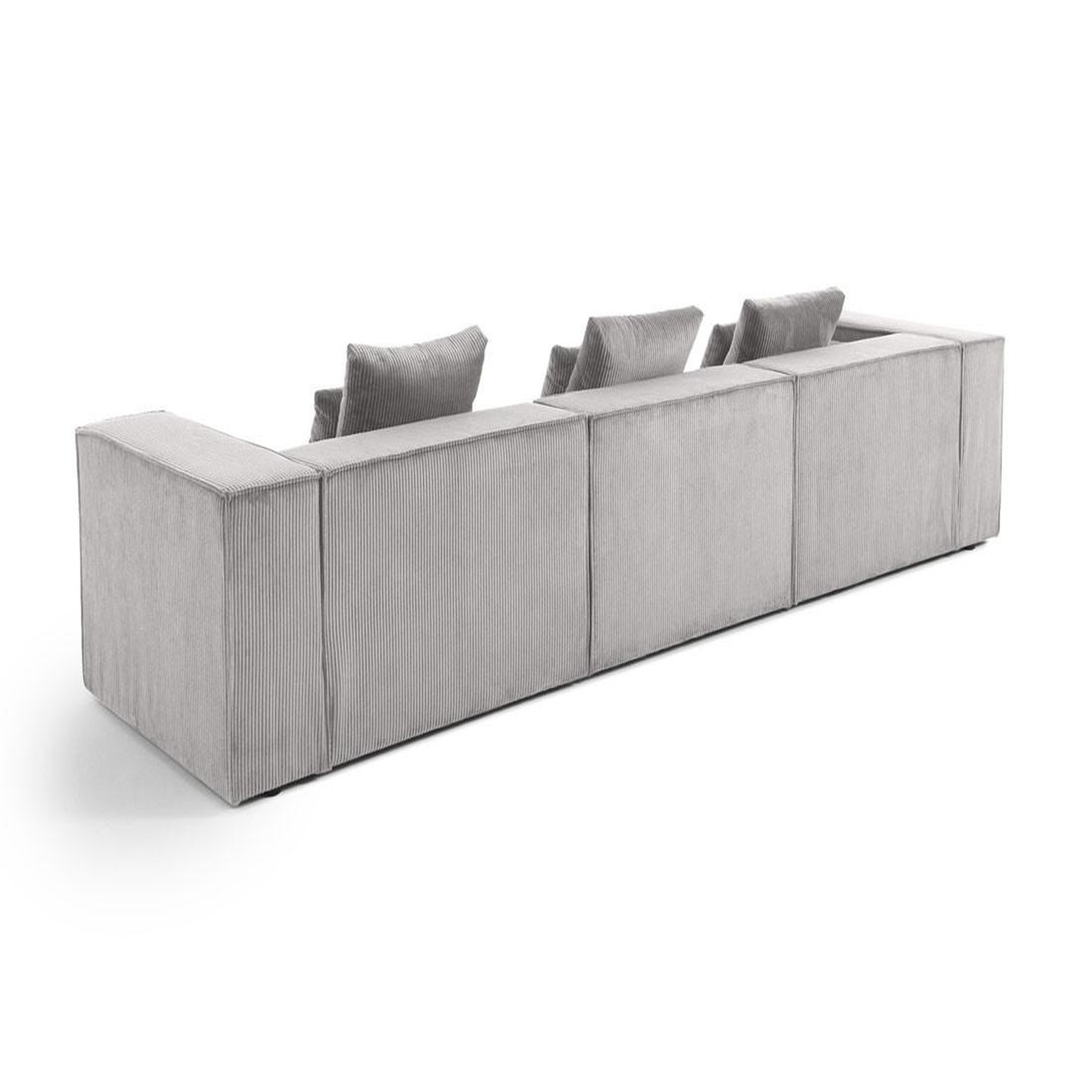 Voir la diapositive 4 : BEST MOBILIER Colombine - canapé modulable droit - 3 places - en velours côtelé
