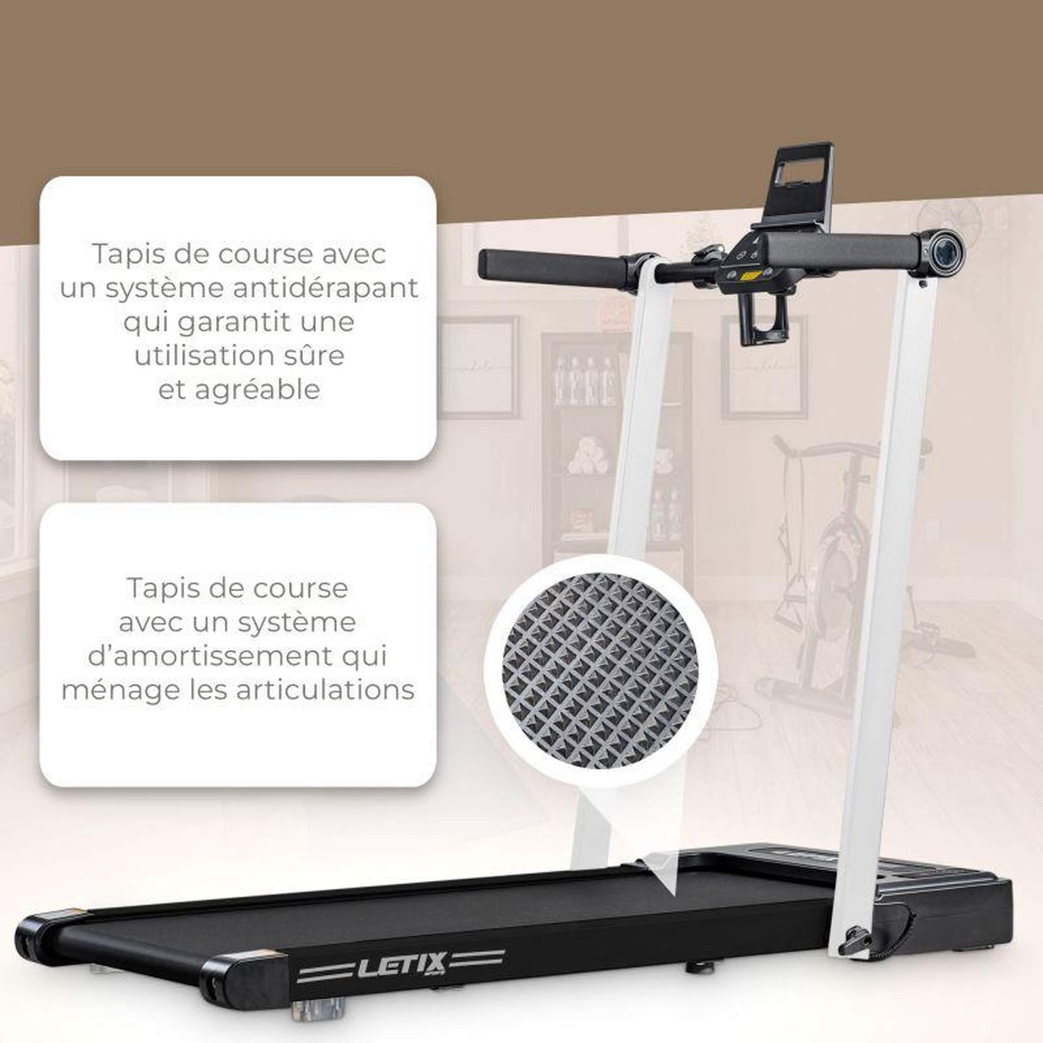 Voir la diapositive 4 : SPARRAW Tapis de course Pliable Pro - 12 KM/H- 1500W -12 programmes