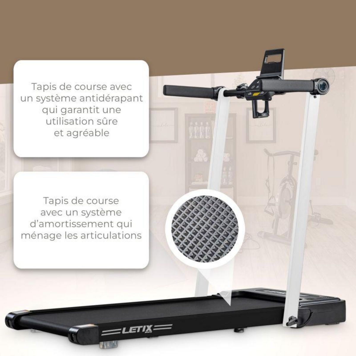 SPARRAW Tapis de course Pliable Pro - 12 KM/H- 1500W -12 programmes