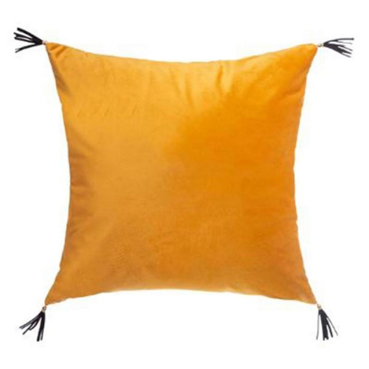 Paris Prix Coussin Déco en Velours  Sti  40x40cm Ocre