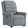 Voir la diapositive 4 : VIDAXL Fauteuil de massage inclinable Gris clair Tissu