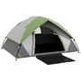 Voir la diapositive 1 : OUTSUNNY Tente de camping 2 personnes dôme étanchéité 3000 mm tapis de sol sac transport vert gris