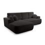 Voir la diapositive 6 : BEST MOBILIER Candela - canapé d'angle gauche 4 places - convertible avec coffre - en tissu bouclette