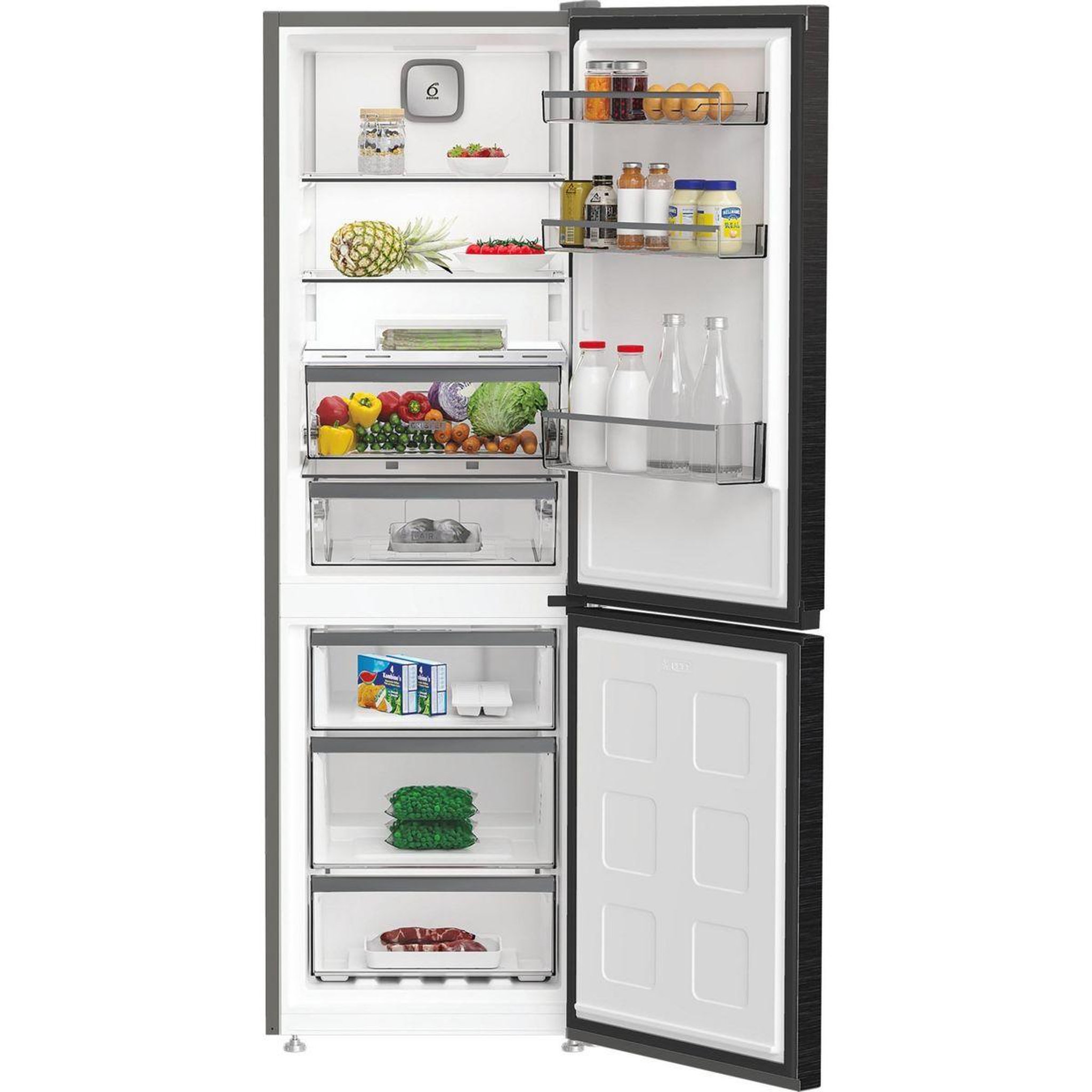 Voir la diapositive 4 : Whirlpool Réfrigérateur combiné WHK26363XBR5E