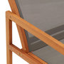 Voir la diapositive 5 : VIDAXL Chaise de jardin Gris Bois d'eucalyptus solide et textilene