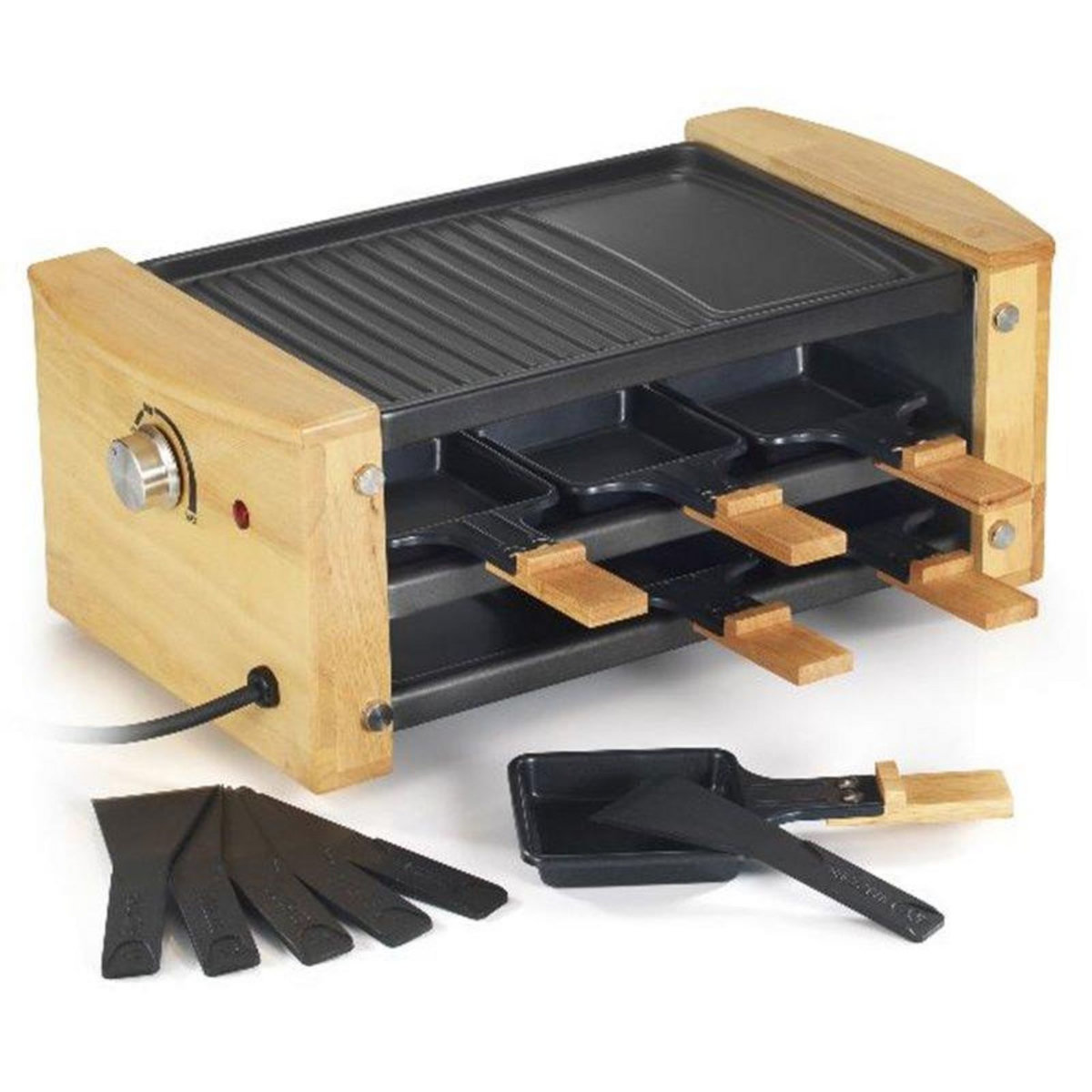 Kitchen chef Appareil à raclette 6 personnes 900w - kcwood.6rp