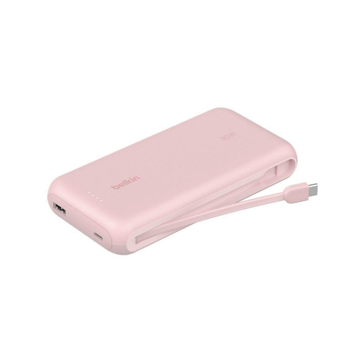 Belkin Batterie externe 20000 mAh avec cable USB-C intégre pink