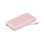 Voir la diapositive 1 : Belkin Batterie externe 20000 mAh avec cable USB-C intégre pink