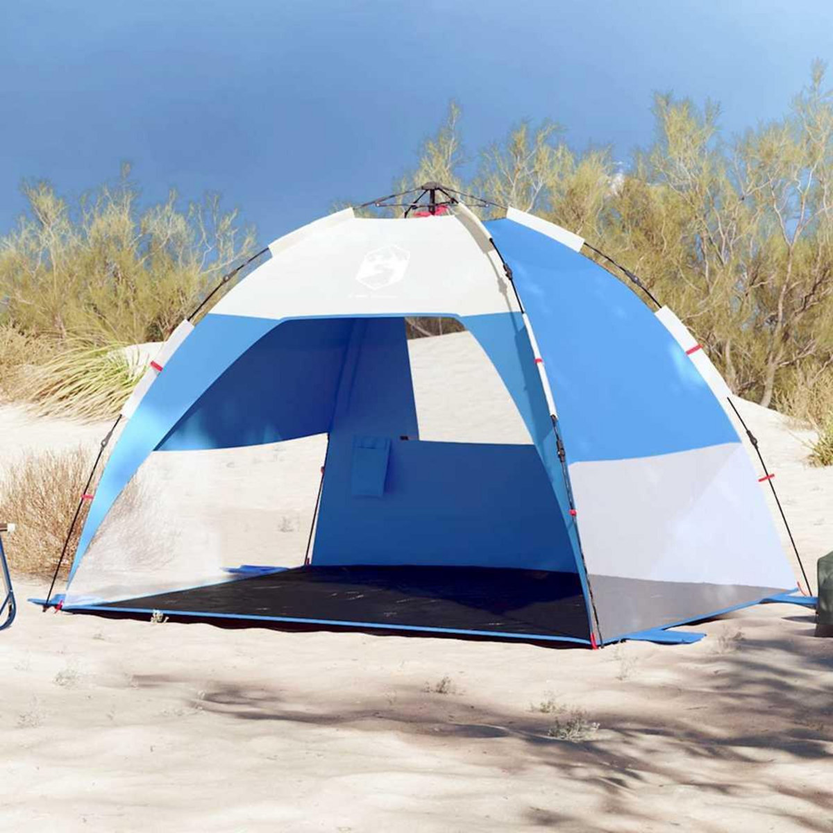 VIDAXL Tente de plage 2 personnes liberation rapide impermeable