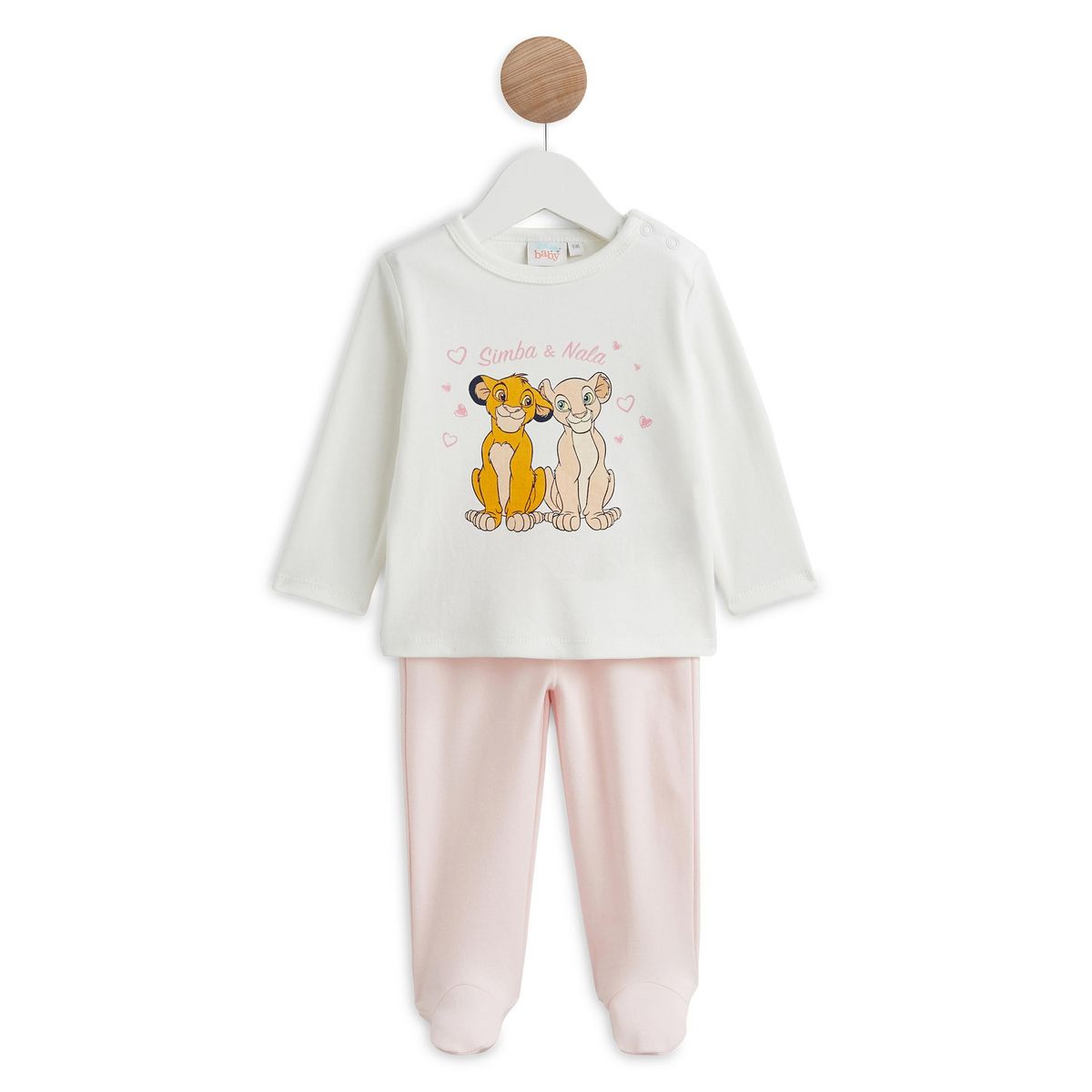 LE ROI LION Pyjama 2 pièces Simba et Nala bébé fille