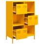 Voir la diapositive 4 : VIDAXL Buffet haut jaune moutarde 68x39x103,5 cm acier