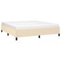 Voir la diapositive 3 : VIDAXL Cadre de lit sans matelas creme 160x200 cm tissu