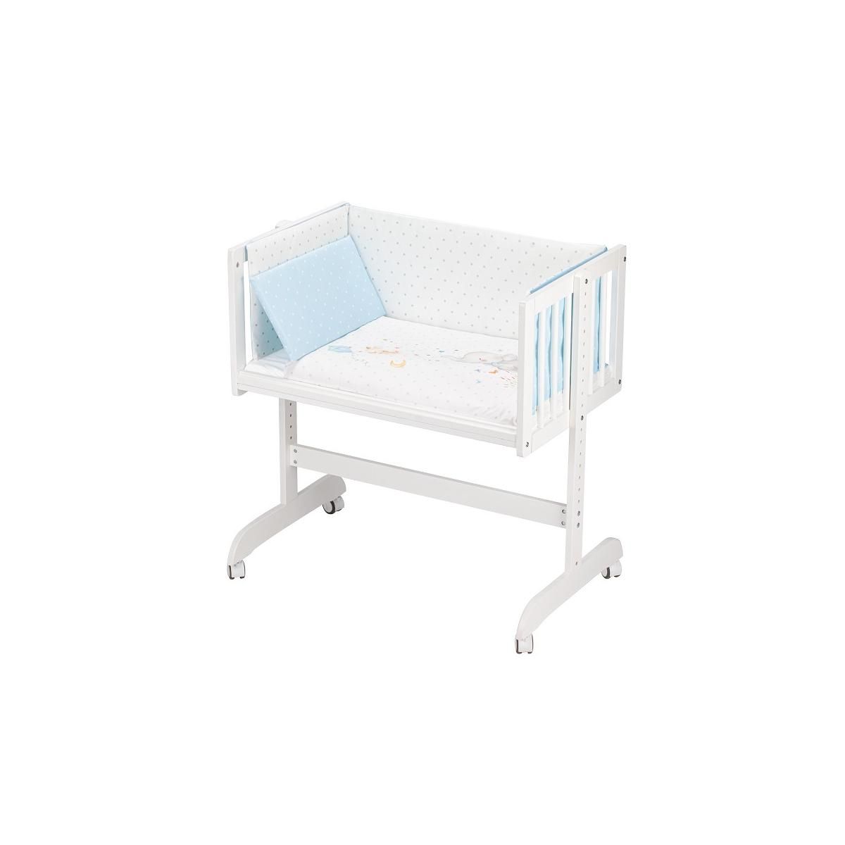 INTERBABY Berceau Cododo Éléphant Bleu - Confort et Sécurité pour Bébé