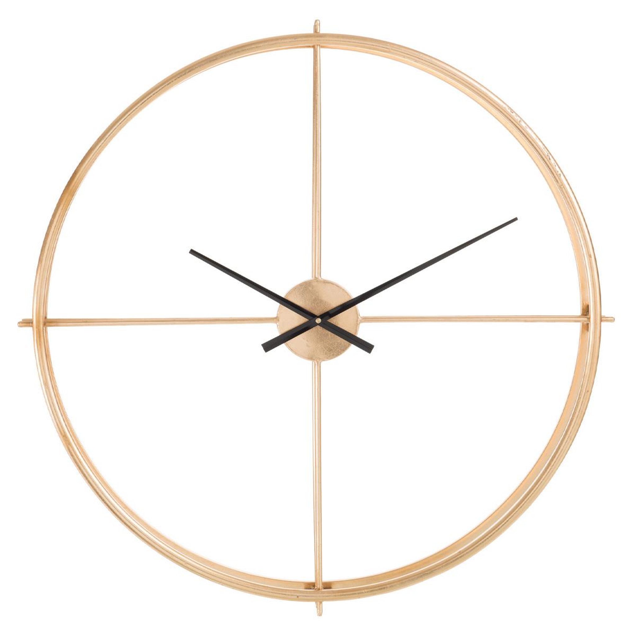 Voir la diapositive 1 : J-LINE Horloge murale design en métal  small  82cm or