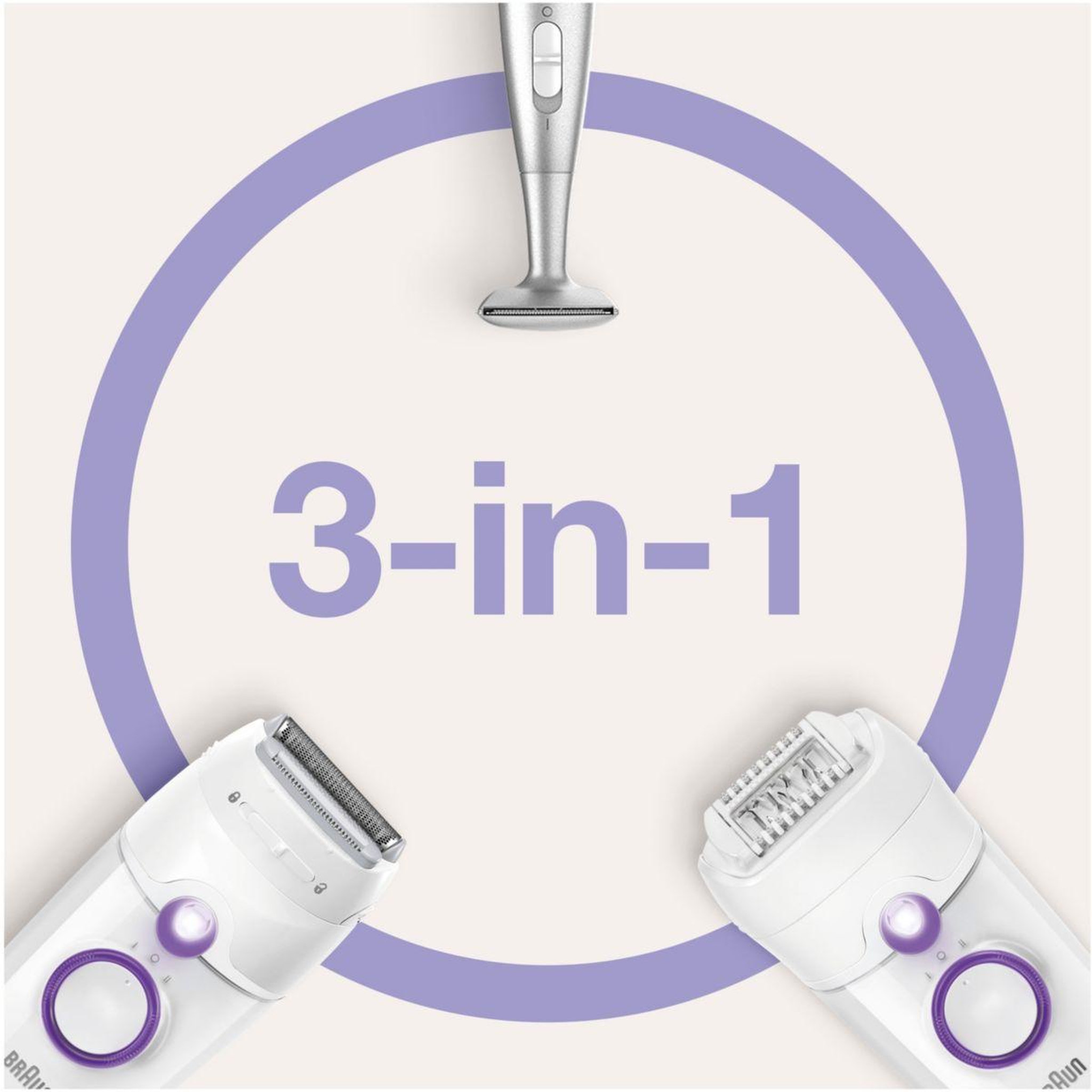Voir la diapositive 4 : BRAUN Epilateur électrique Silk-Epil 5 SE 5-825P